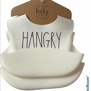 NTW  Rae Dunn baby - set of 2 silicone bibs.